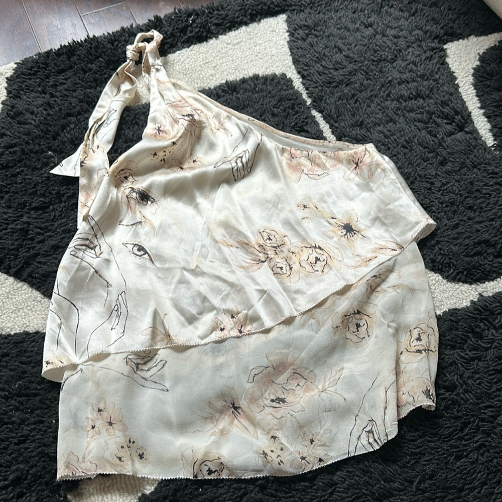 Aritzia one shoulder top